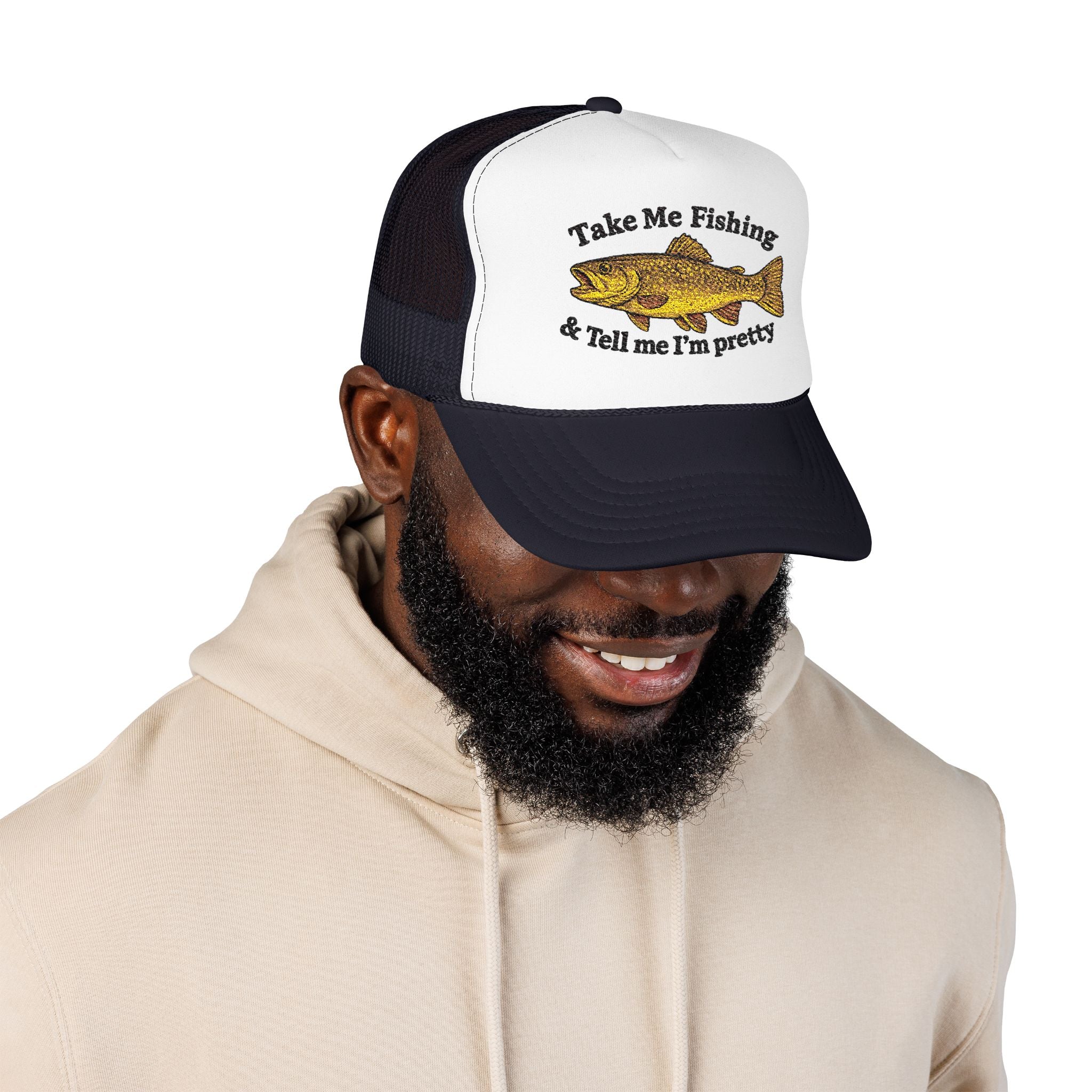 Take Me Fishing & Tell Me I’m Pretty Trucker Hat | Lake Life Foam Hat | Cute Outdoors Snapback