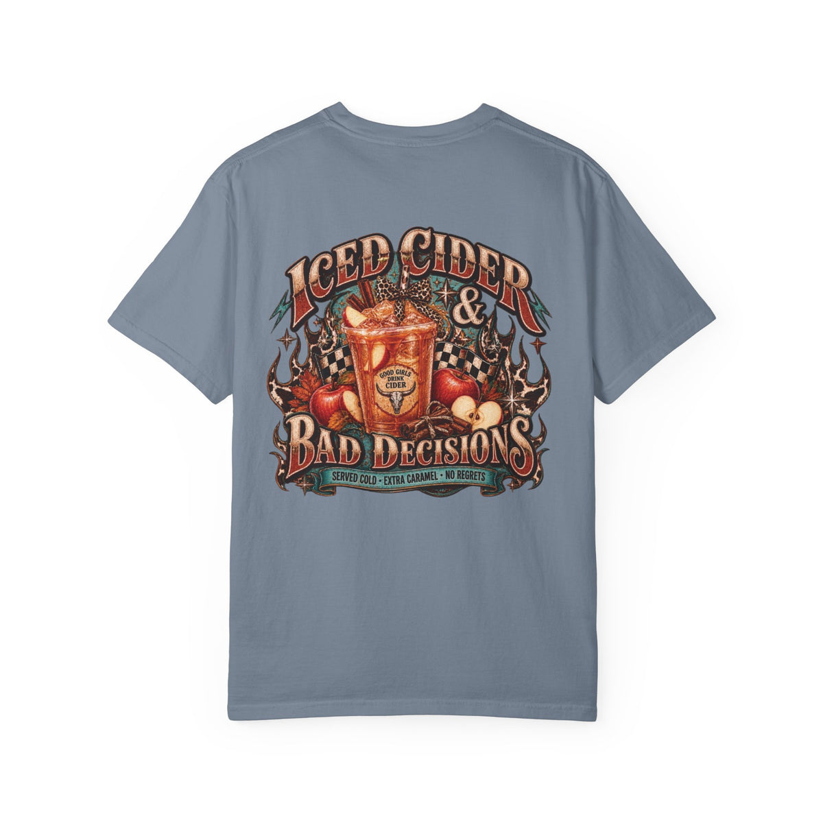 Iced Cider & Bad Decisions Vintage Fall Graphic Tee
