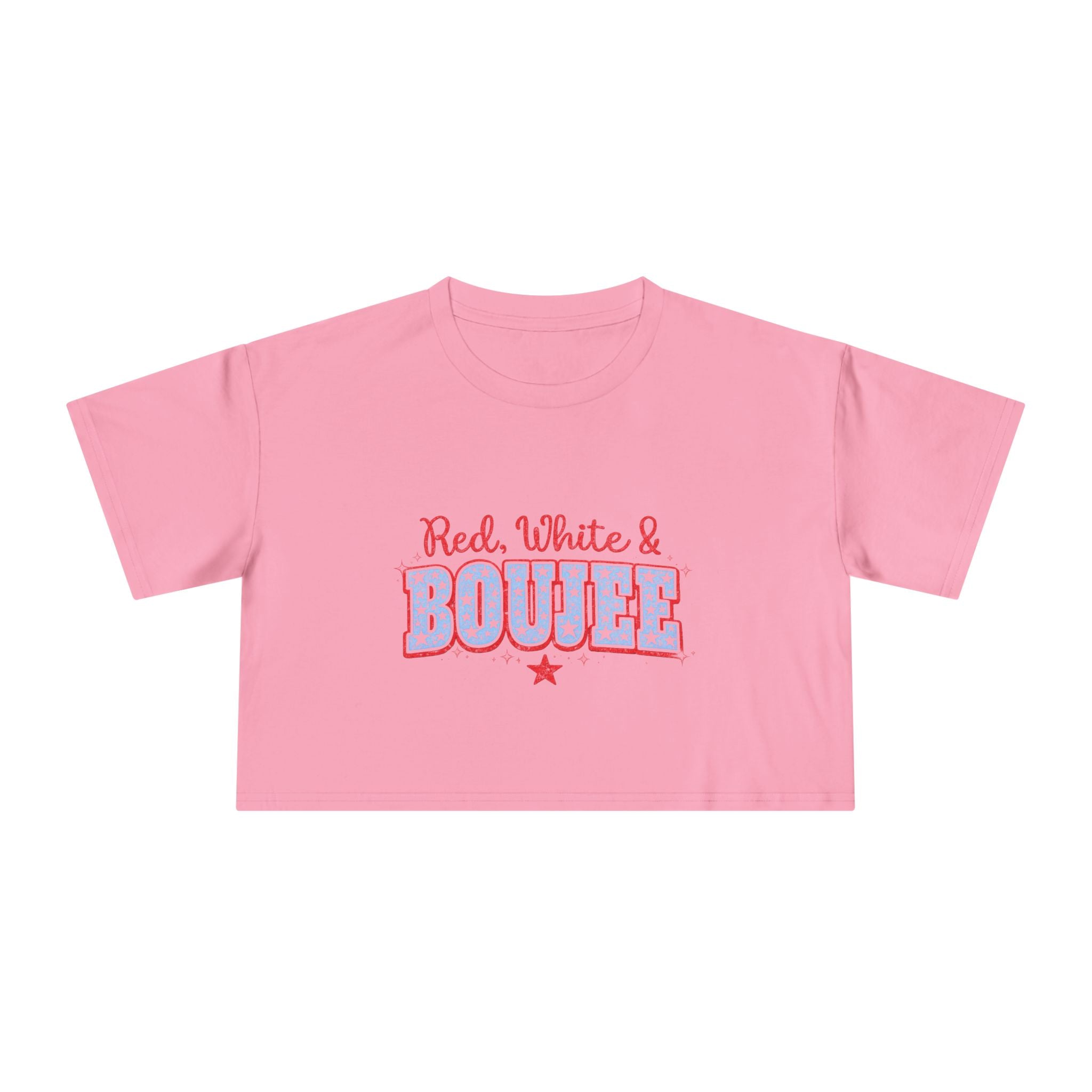 Red, White & Boujee Crop Top