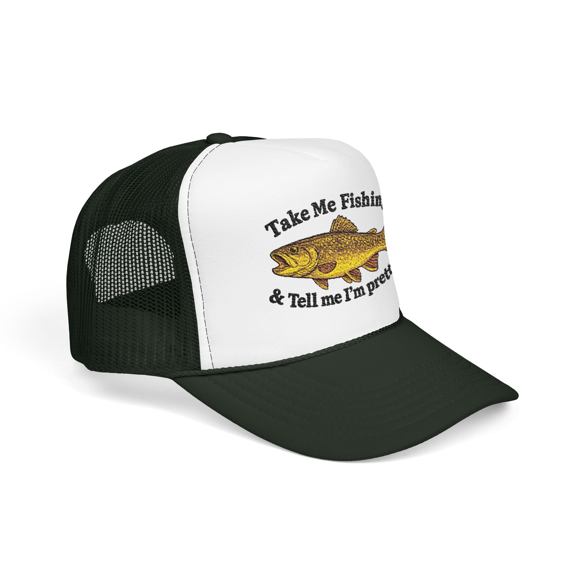 Take Me Fishing & Tell Me I’m Pretty Trucker Hat | Lake Life Foam Hat | Cute Outdoors Snapback