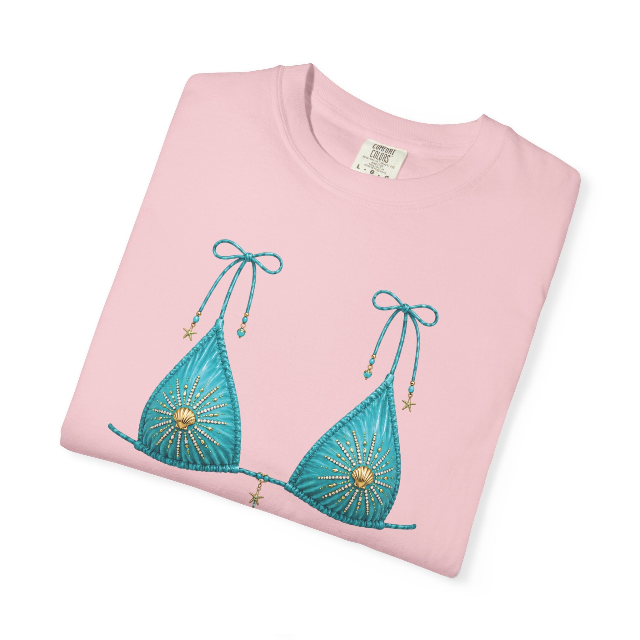 Coastal Cowgirl Bikini Graphic Tee | Comfort Colors 1717 | Beach Vacation Shirt | Summer Graphic Tee