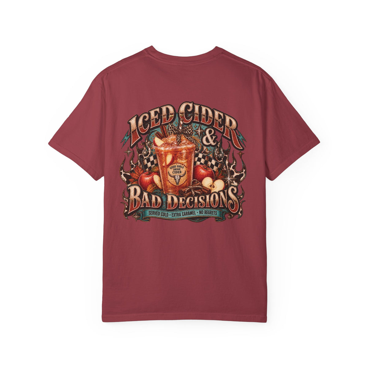 Iced Cider & Bad Decisions Vintage Fall Graphic Tee