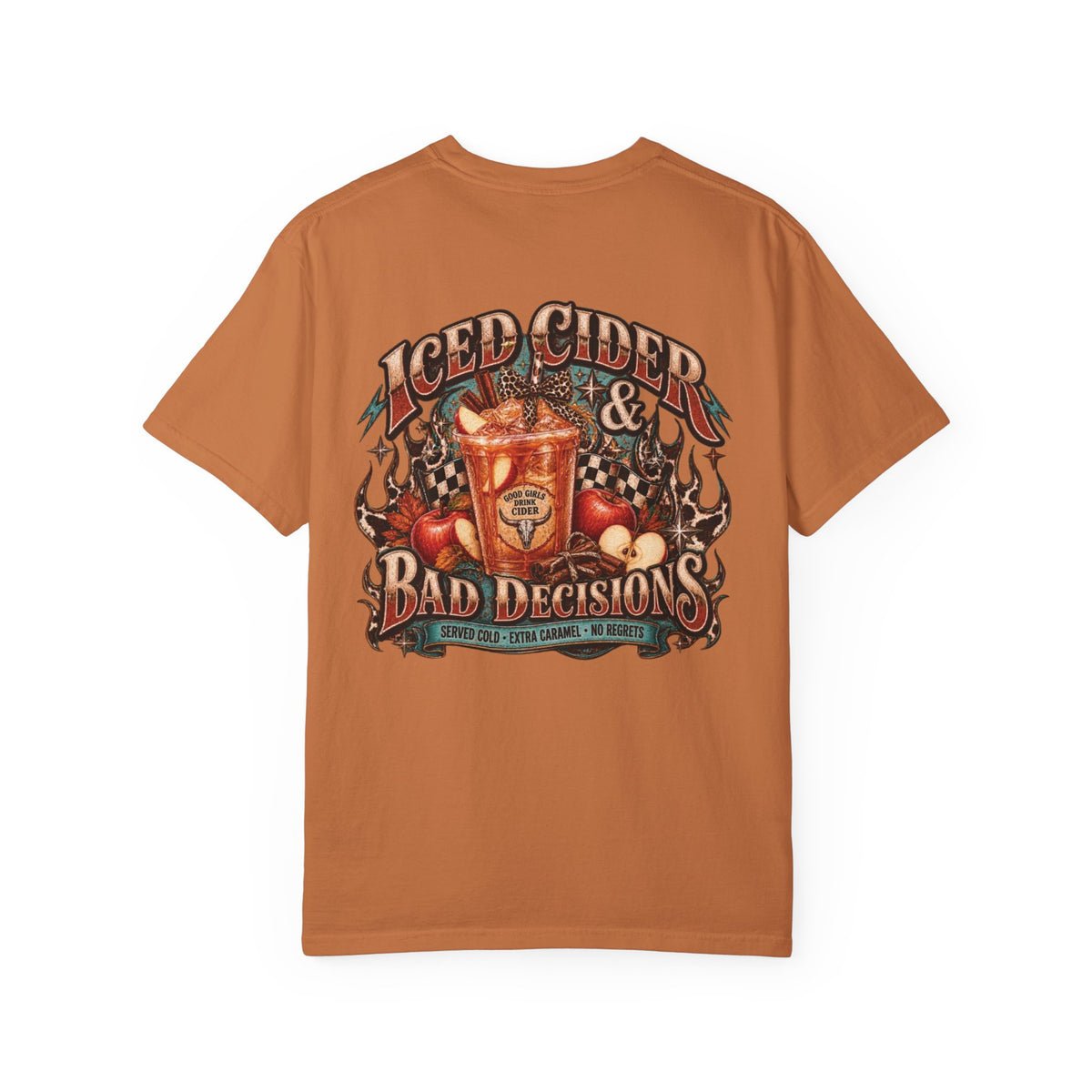 Iced Cider & Bad Decisions Vintage Fall Graphic Tee