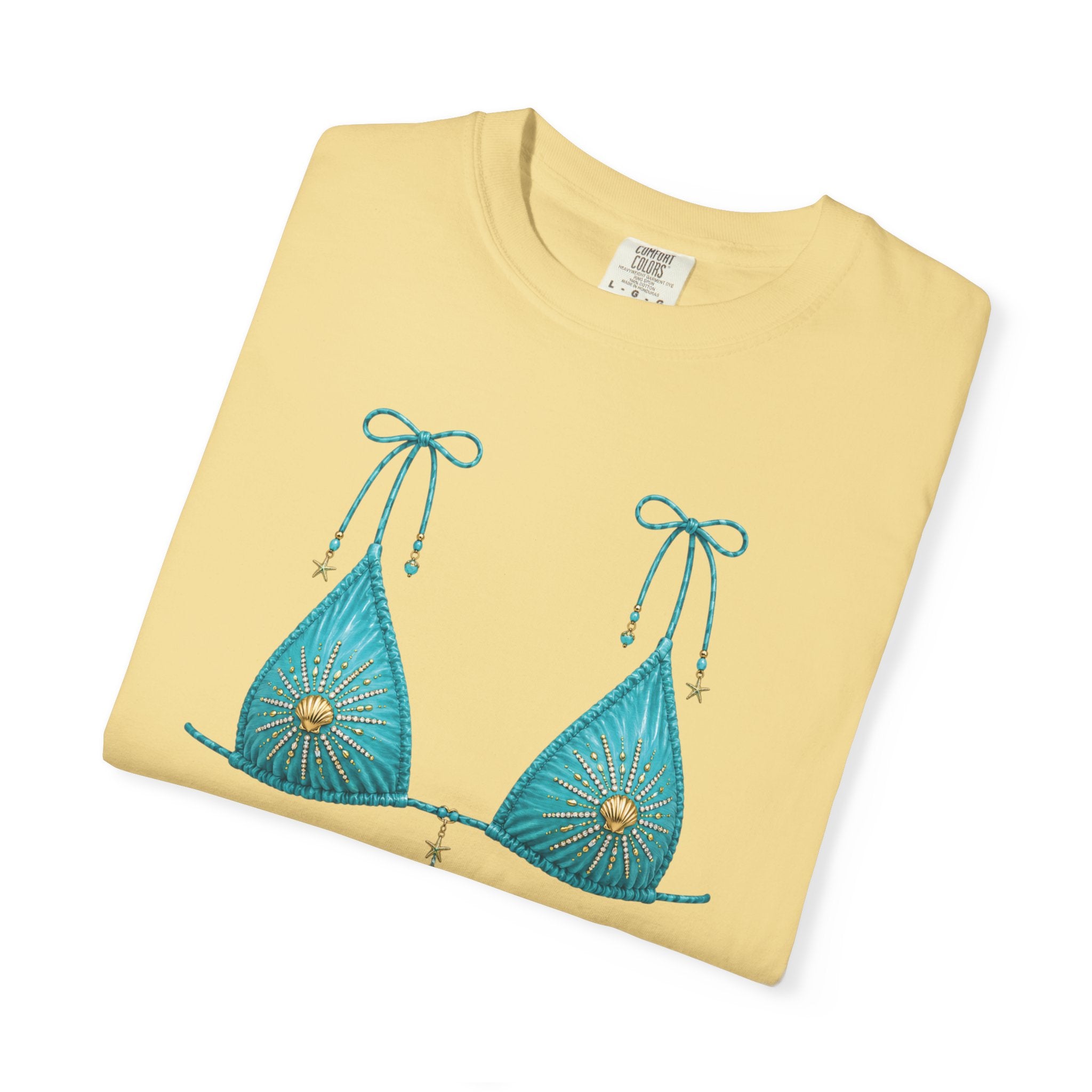 Coastal Cowgirl Bikini Graphic Tee | Comfort Colors 1717 | Beach Vacation Shirt | Summer Graphic Tee