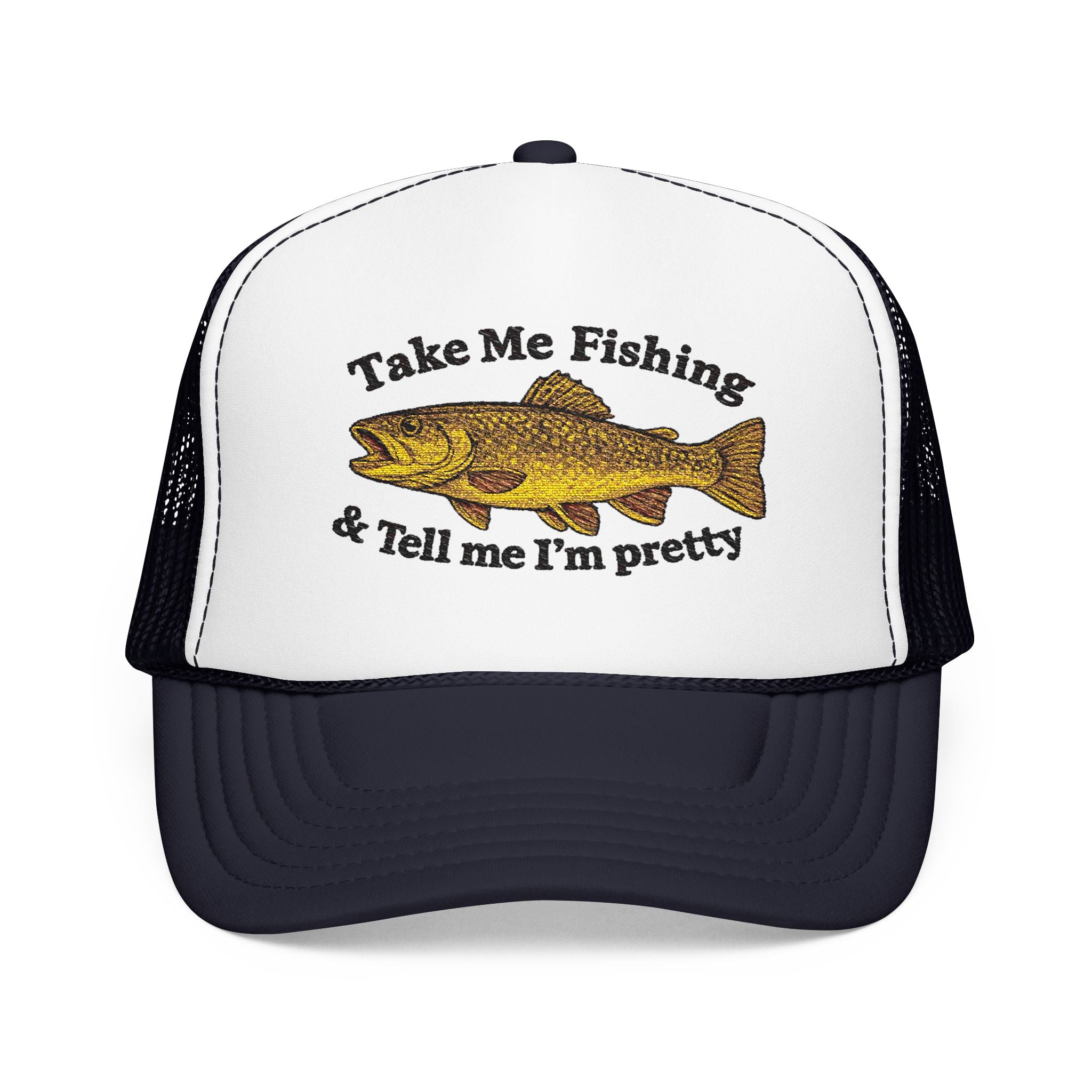 Take Me Fishing & Tell Me I’m Pretty Trucker Hat | Lake Life Foam Hat | Cute Outdoors Snapback