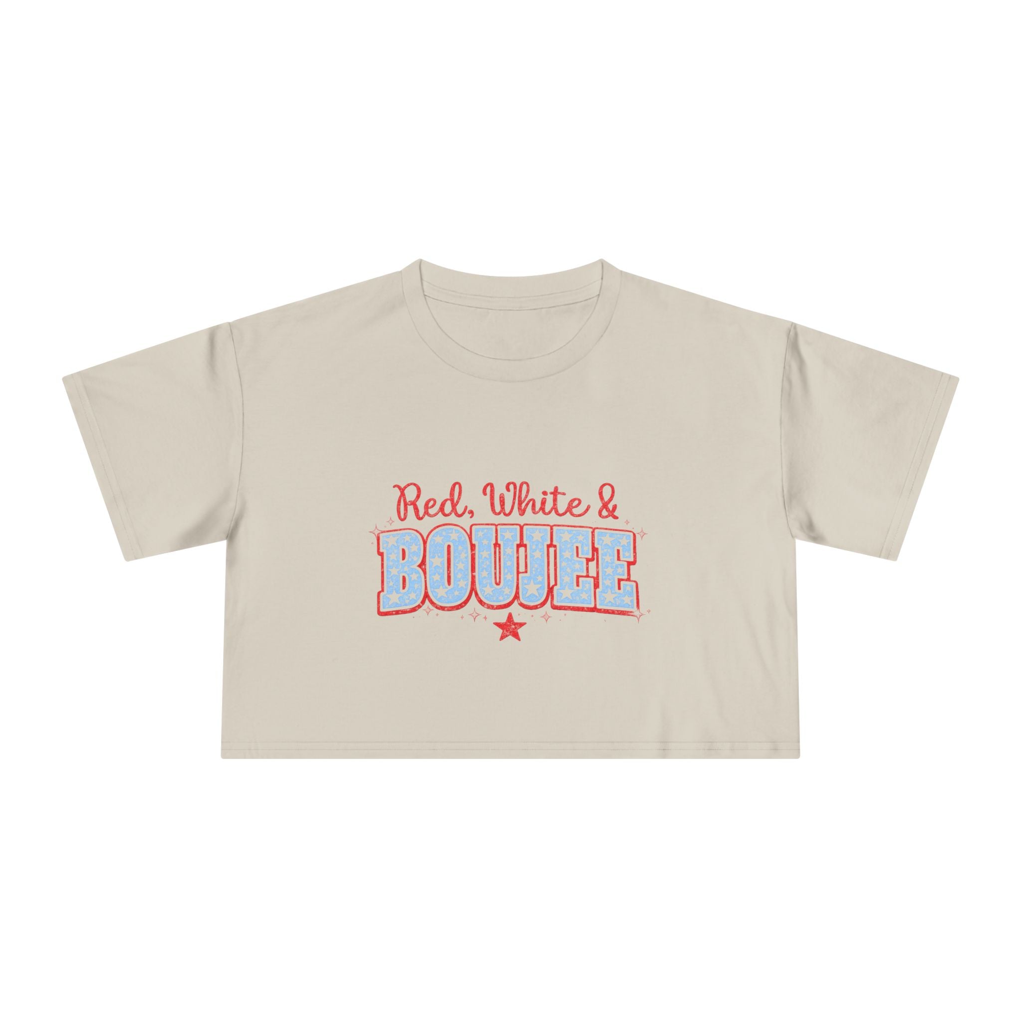 Red, White & Boujee Crop Top