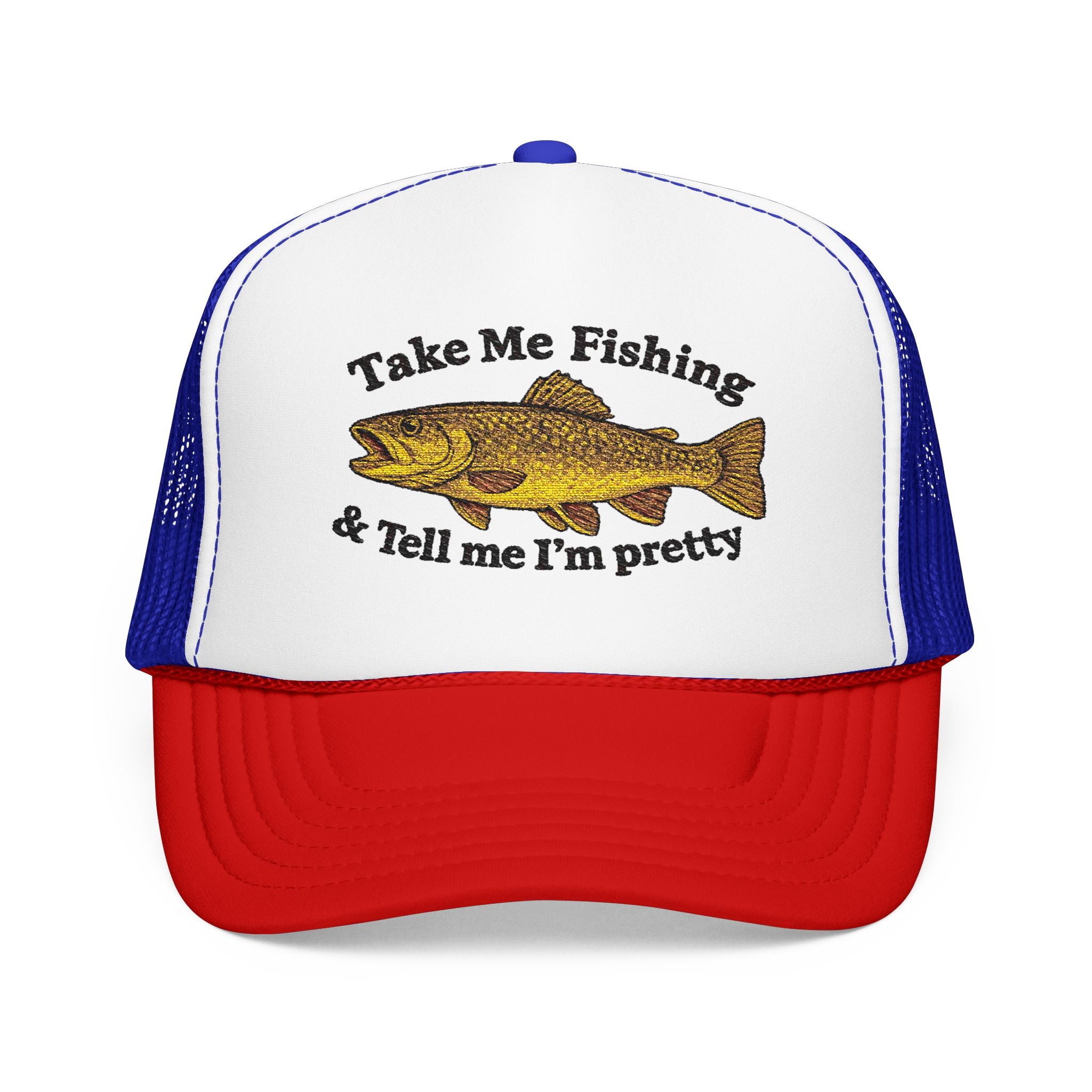 Take Me Fishing & Tell Me I’m Pretty Trucker Hat | Lake Life Foam Hat | Cute Outdoors Snapback