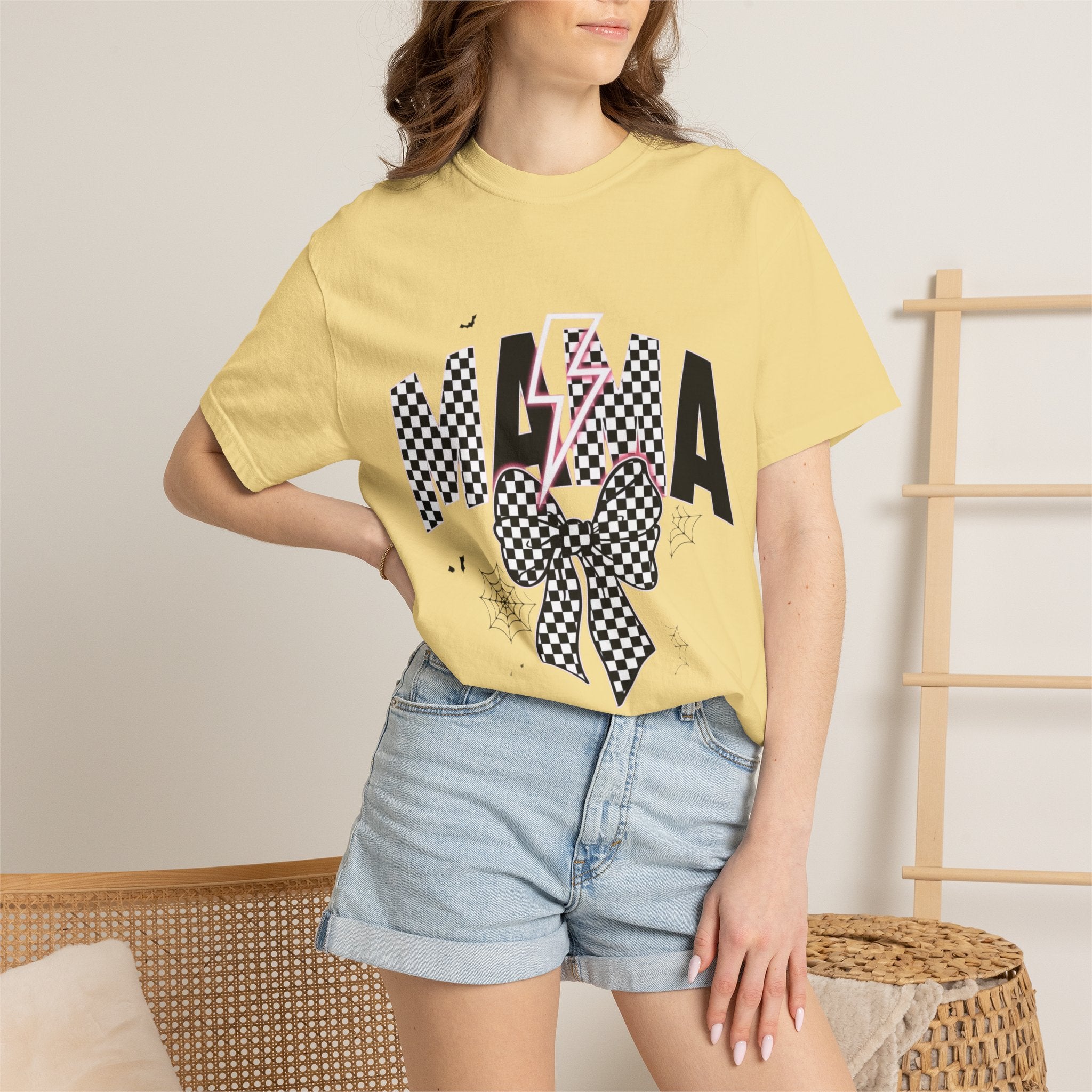 Coquette Checker Mama Halloween Tee