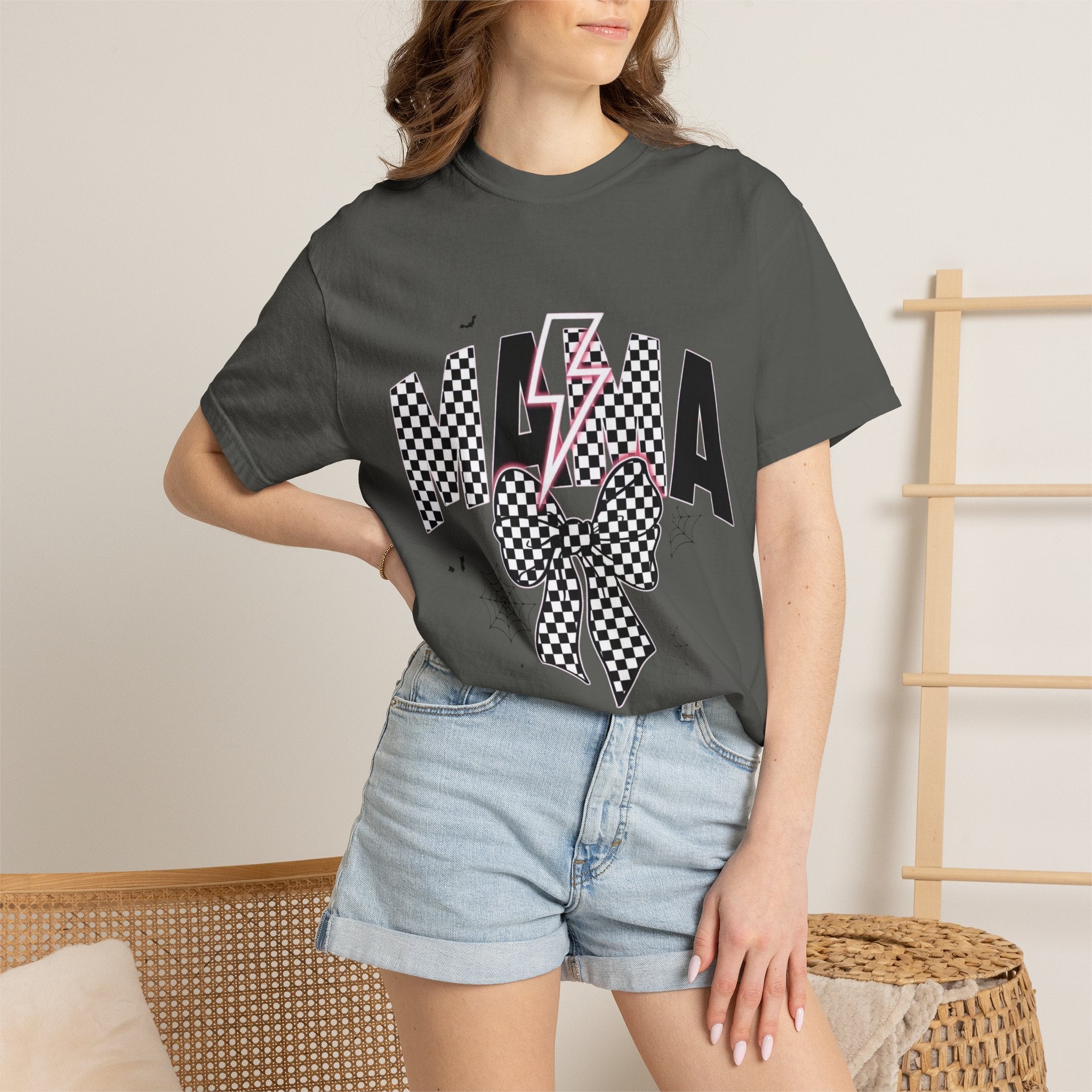 Coquette Checker Mama Halloween Tee