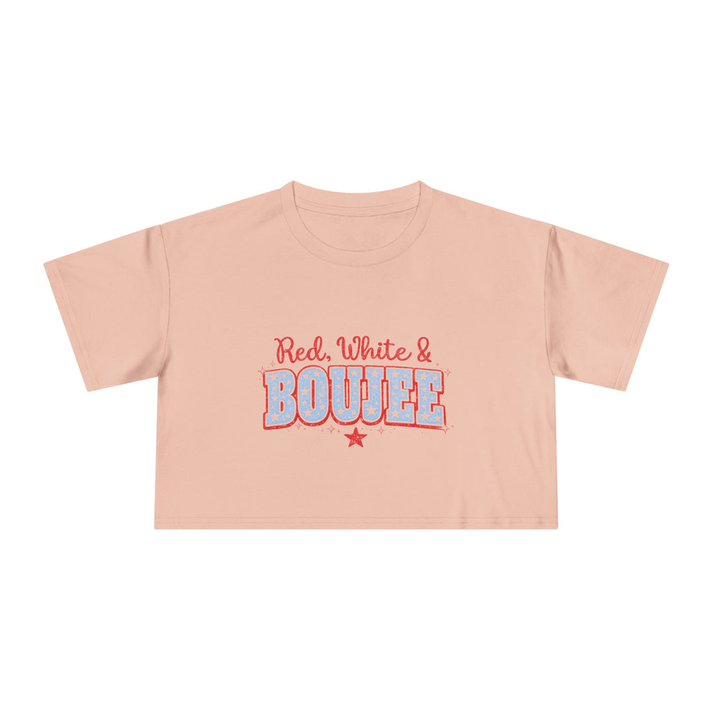Red, White & Boujee Crop Top