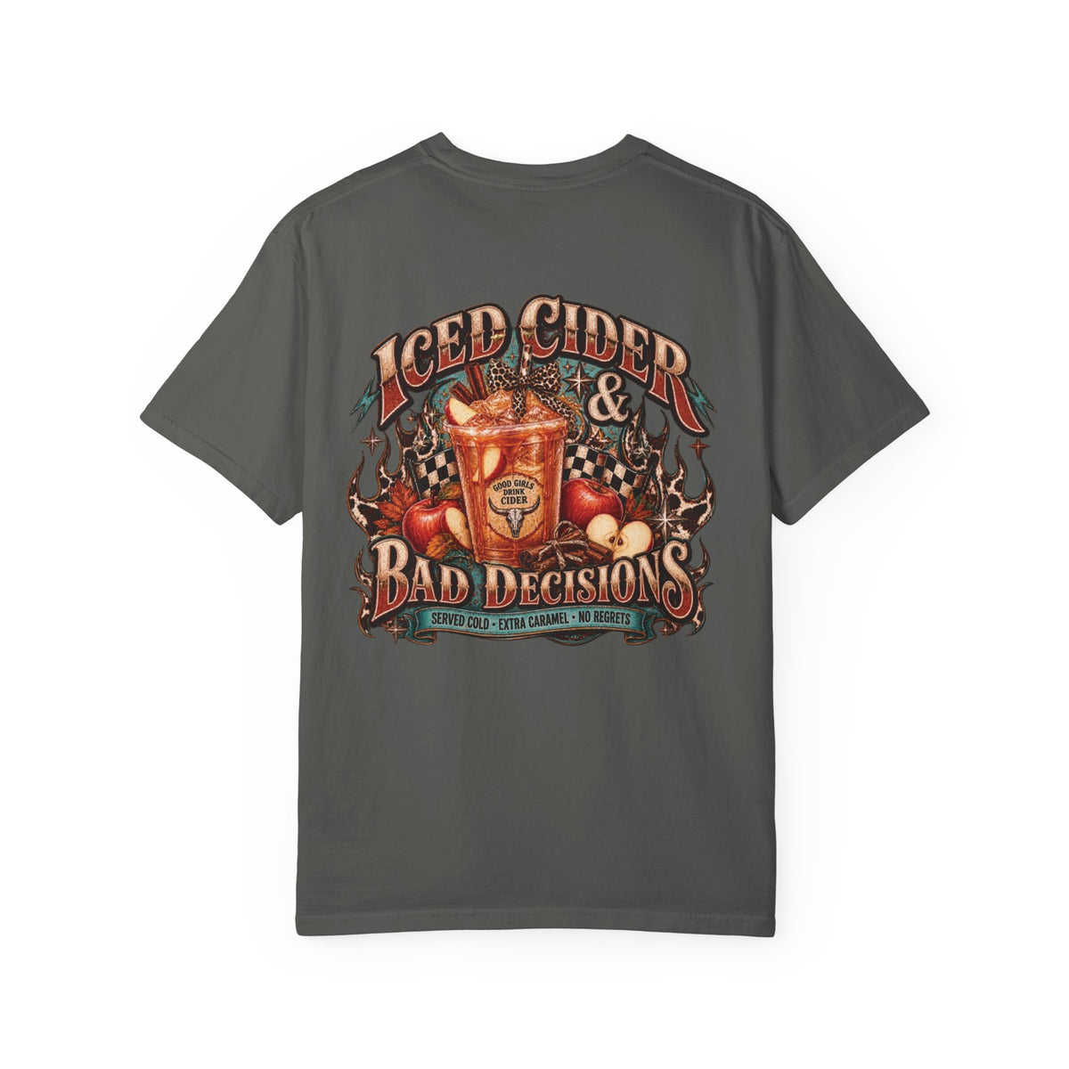 Iced Cider & Bad Decisions Vintage Fall Graphic Tee