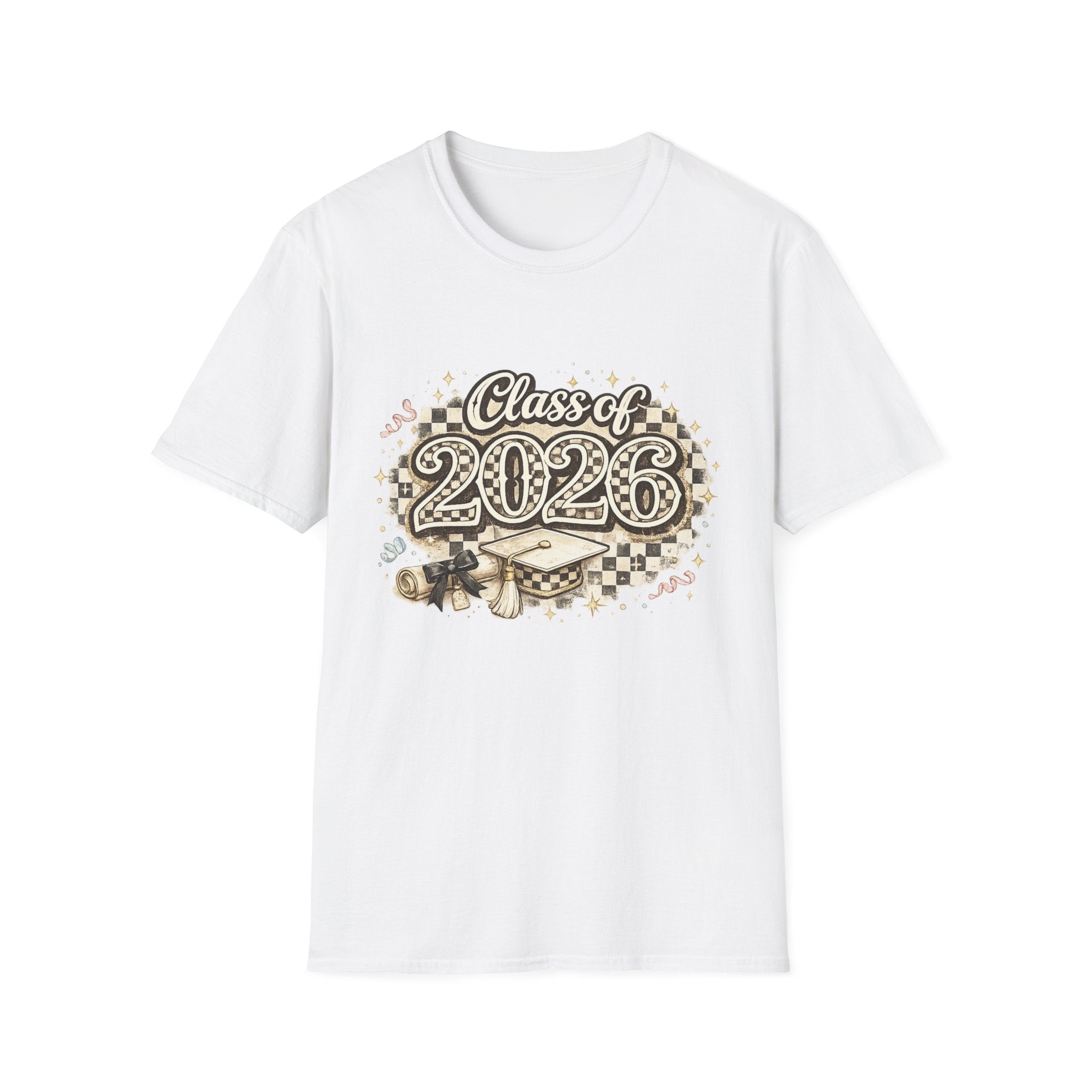 Class of 2026 Checkered Grad Tee