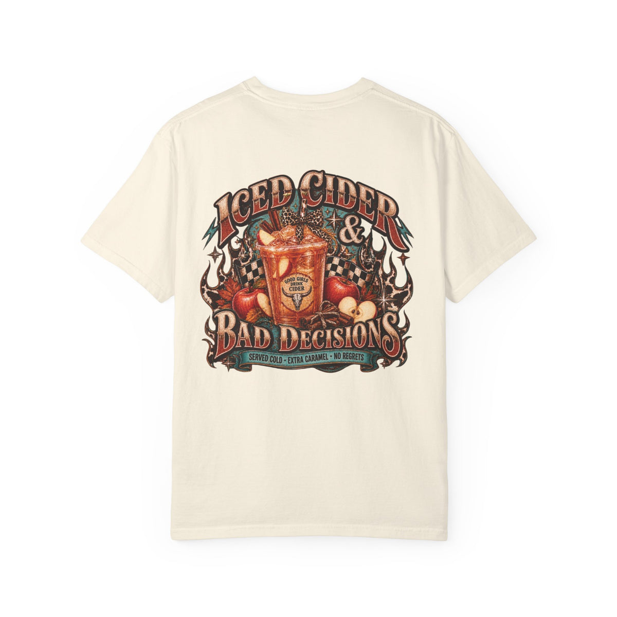 Iced Cider & Bad Decisions Vintage Fall Graphic Tee