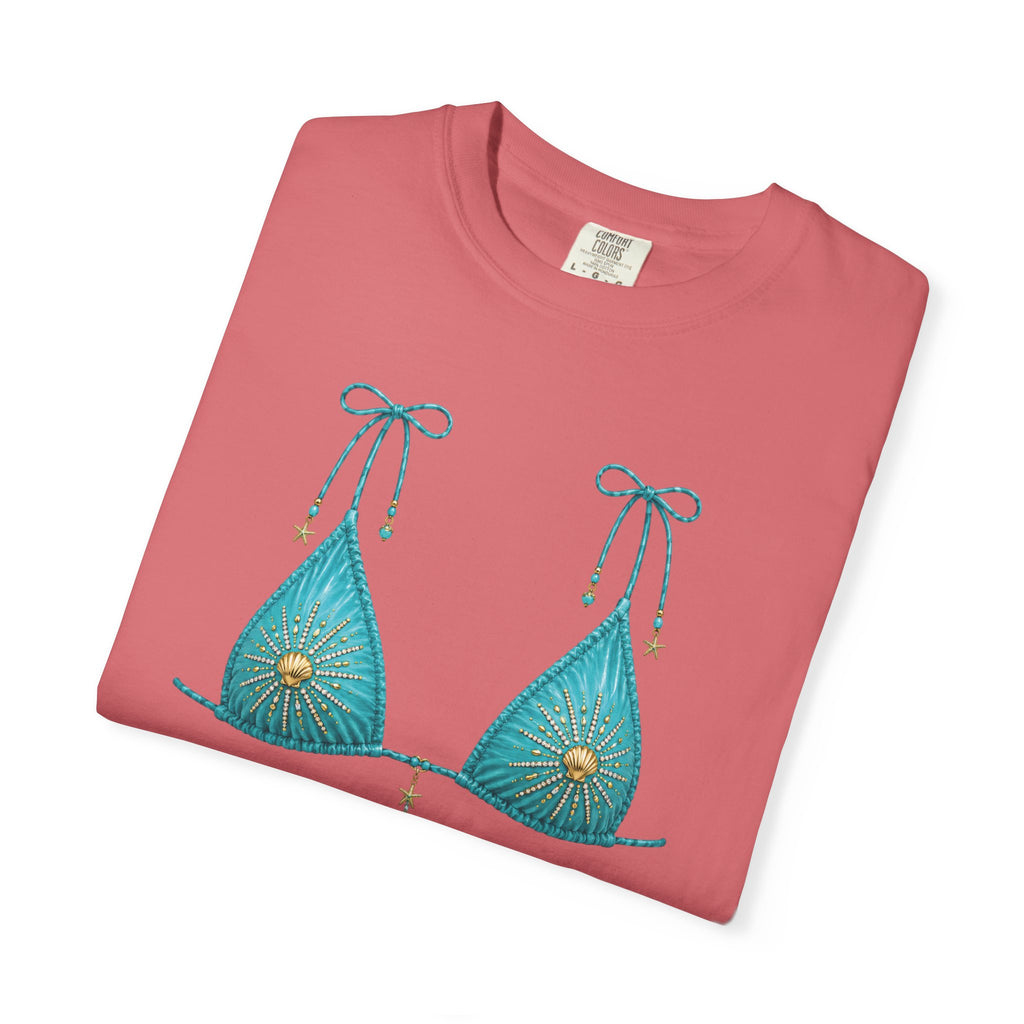 Coastal Cowgirl Bikini Graphic Tee | Comfort Colors 1717 | Beach Vacation Shirt | Summer Graphic Tee