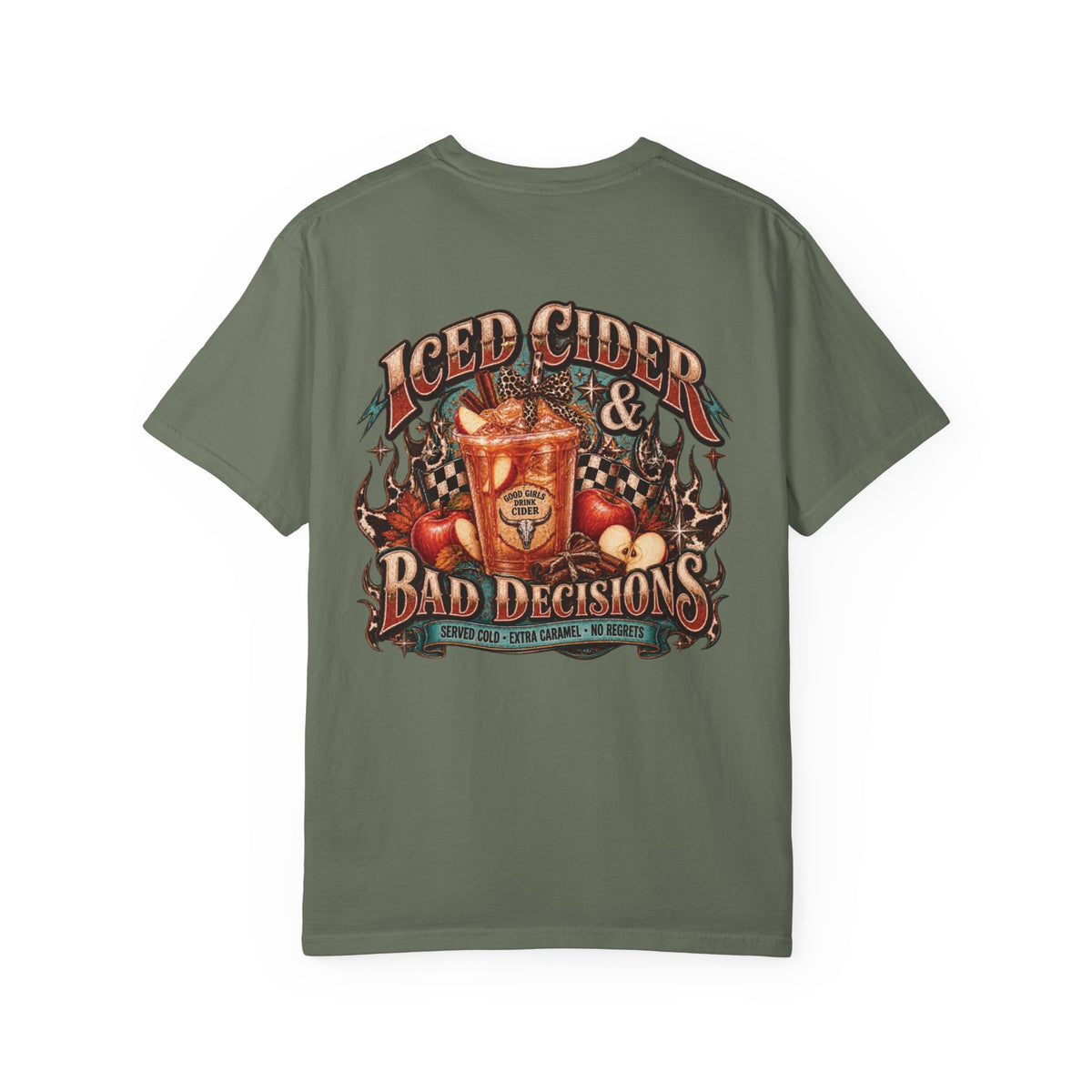 Iced Cider & Bad Decisions Vintage Fall Graphic Tee
