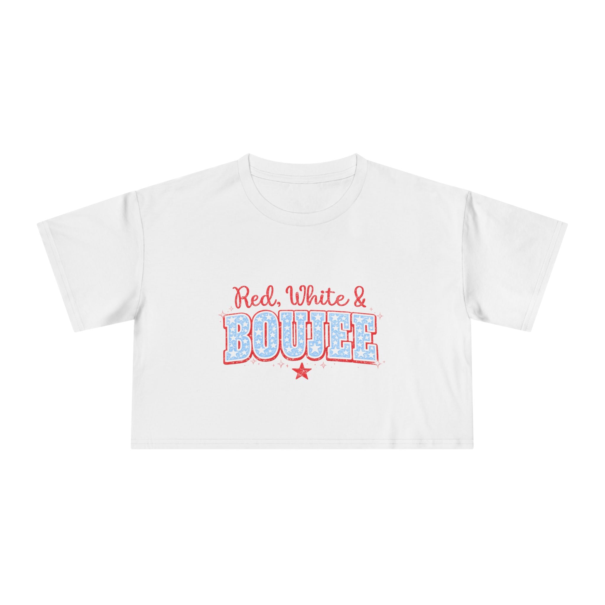 Red, White & Boujee Crop Top