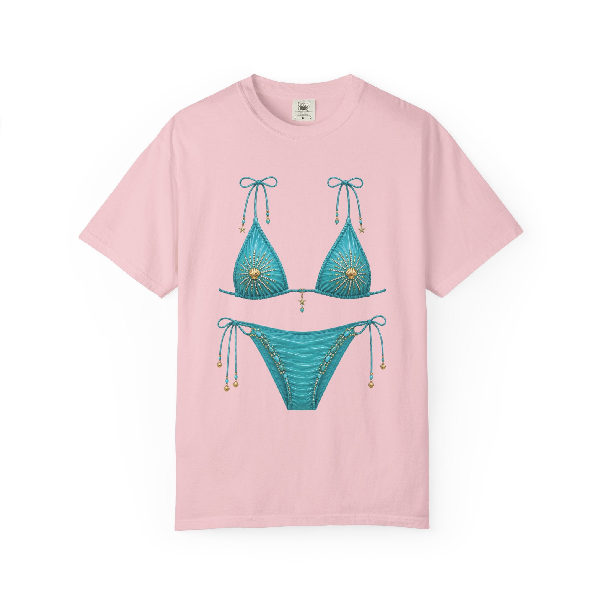 Coastal Cowgirl Bikini Graphic Tee | Comfort Colors 1717 | Beach Vacation Shirt | Summer Graphic Tee