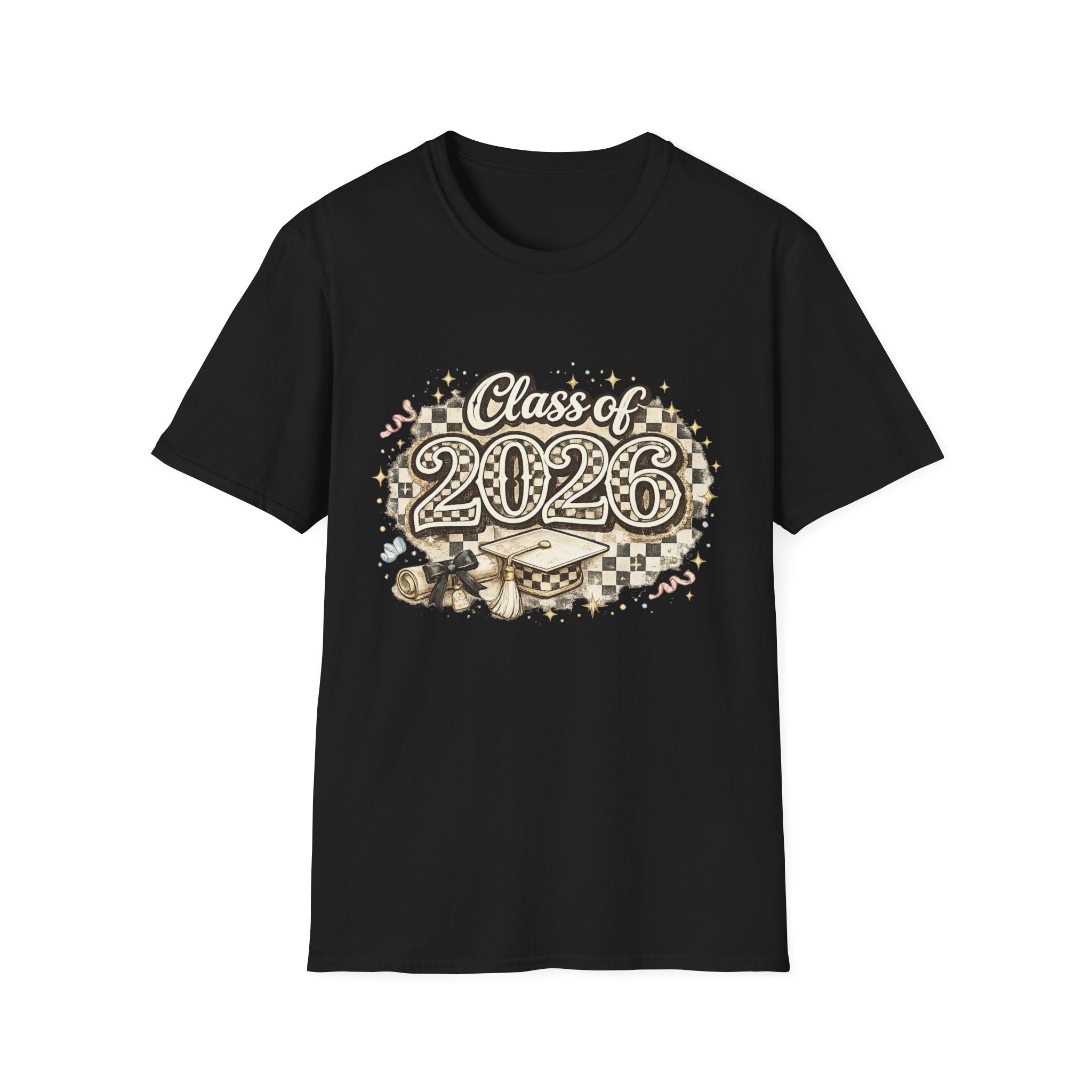Class of 2026 Checkered Grad Tee