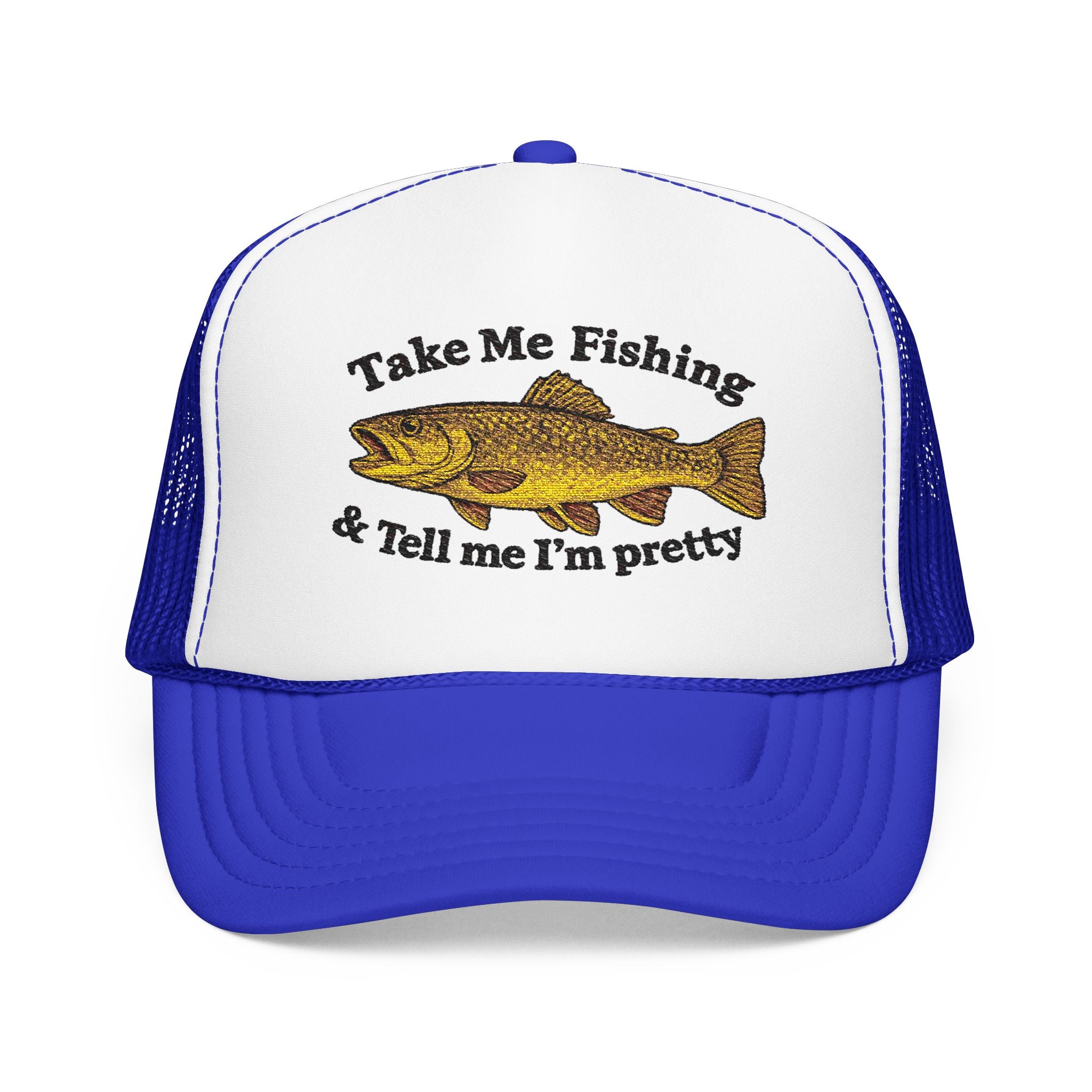 Take Me Fishing & Tell Me I’m Pretty Trucker Hat | Lake Life Foam Hat | Cute Outdoors Snapback