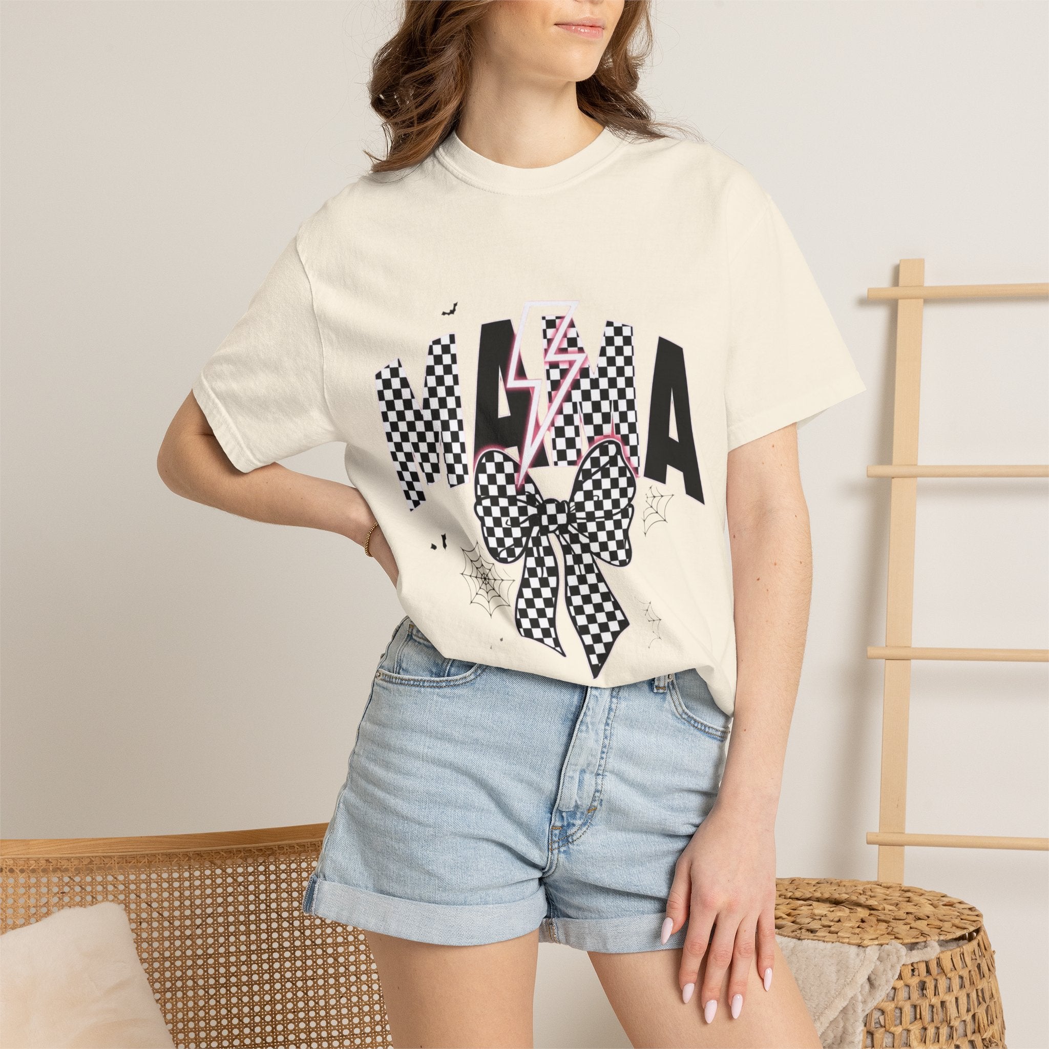 Coquette Checker Mama Halloween Tee