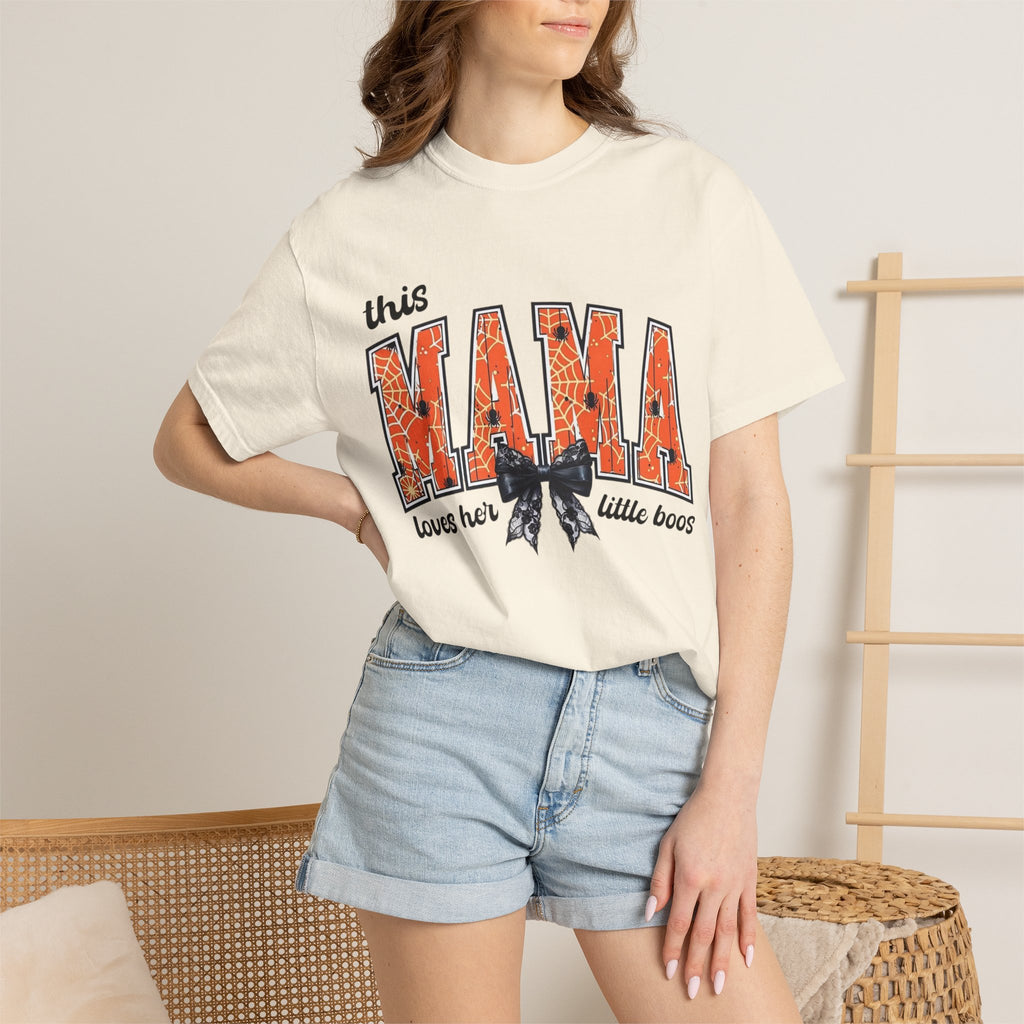 This Mama Loves Her Little Boos Coquette Halloween Tee