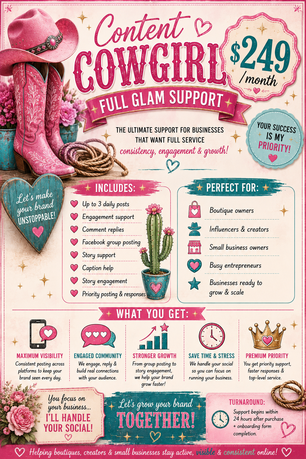 💕 Full Glam Support